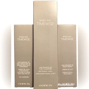 Mary Kay Timewise 3 piece set opened, full containers.